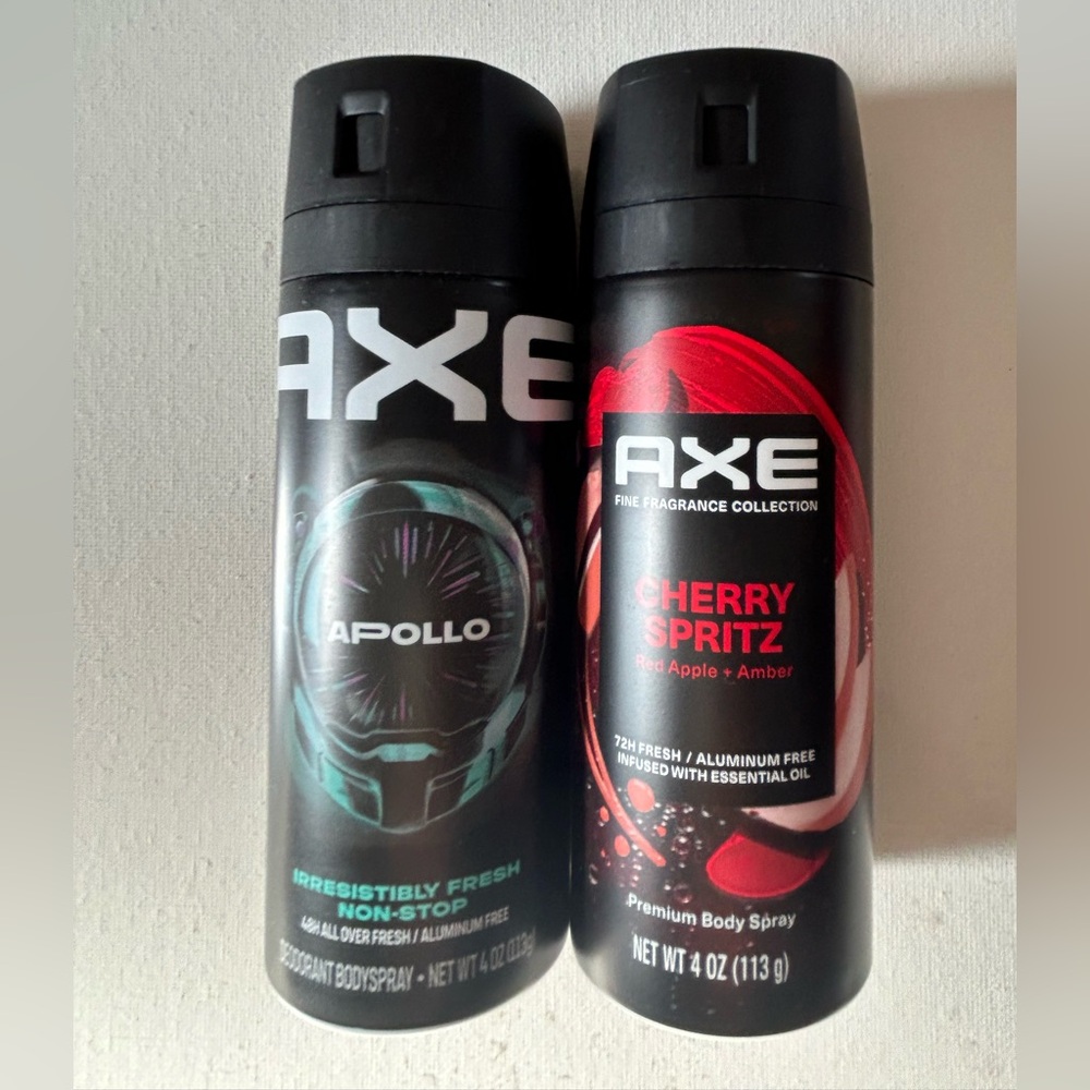 AXE Apollo and Cherry Spritz Deodorant Body Spray Set - Black and Red